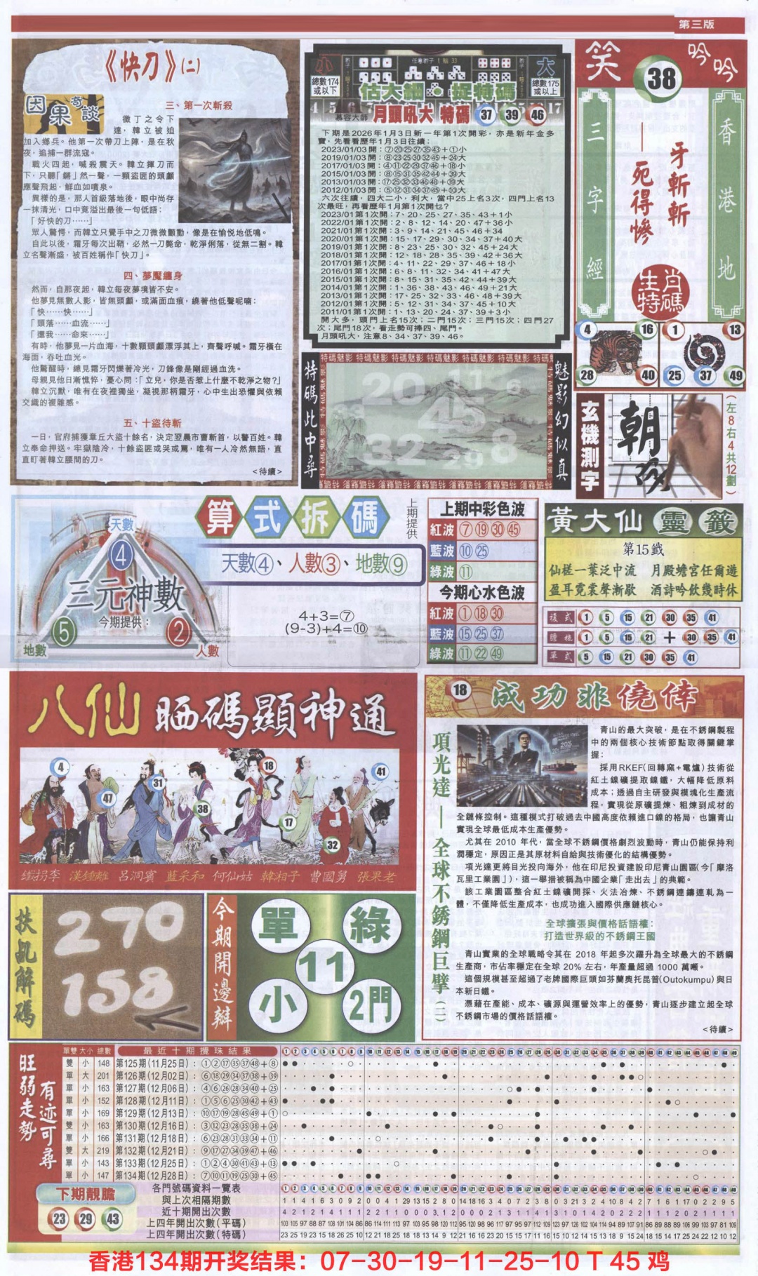 001期新报跑狗-1(正面)[图]