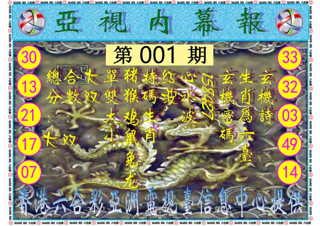 001期亚视内幕报[图]