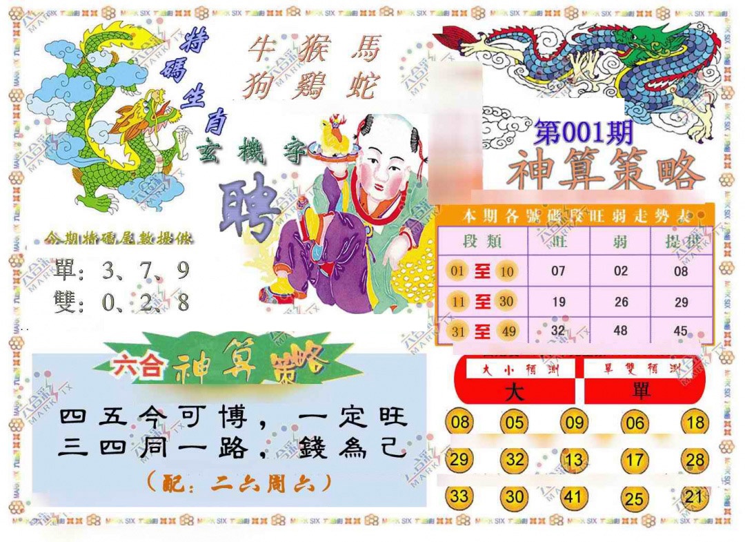 001期神算策略[图]