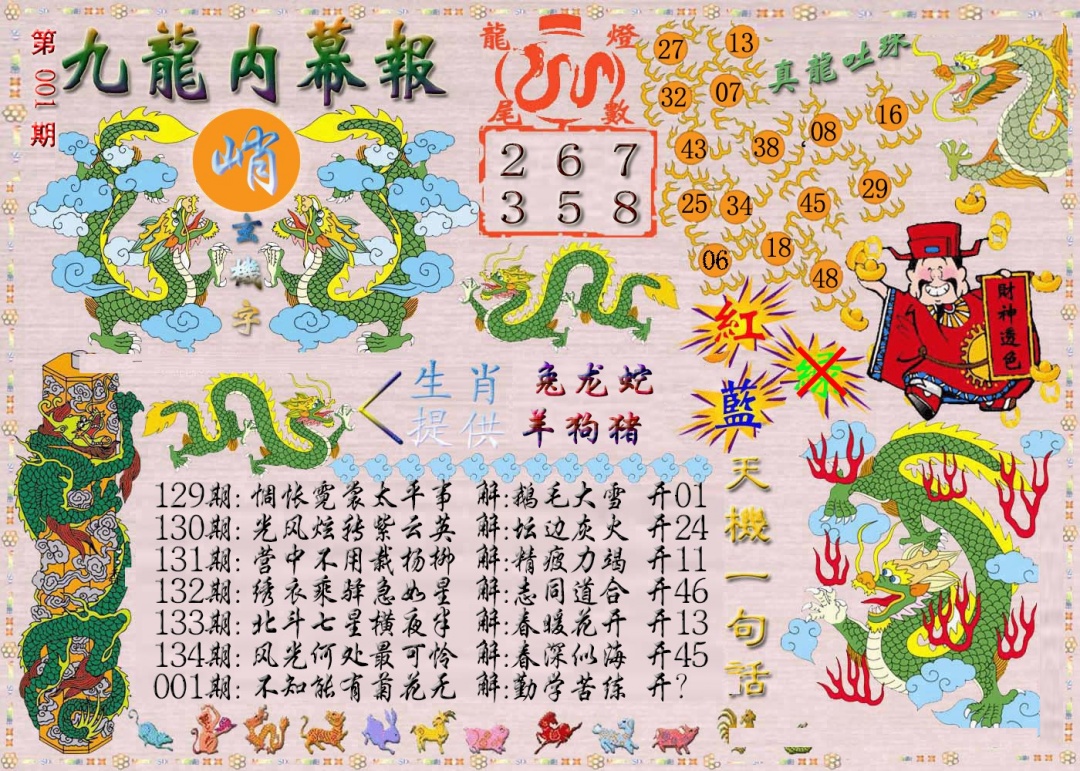 001期九龙内幕报[图]