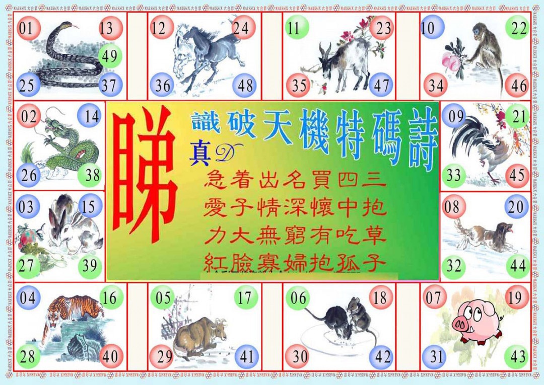 001期识破天机B版[图]