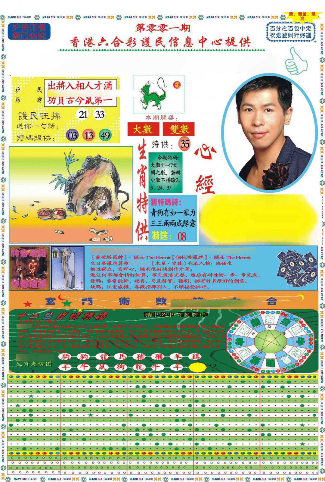 001期马经心经A(新图推荐)[图]