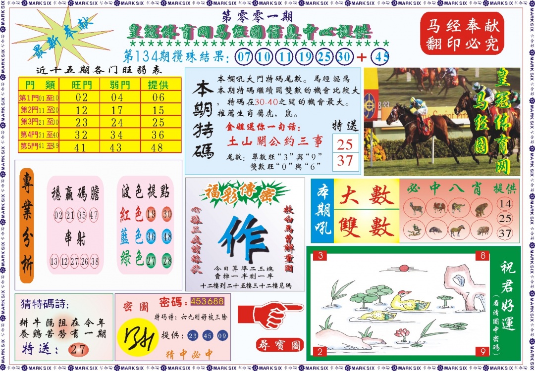 001期皇冠体育网马经图记录[图]