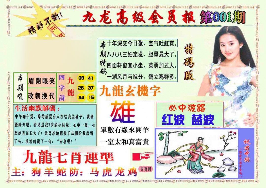 001期九龙高级会员报[图]