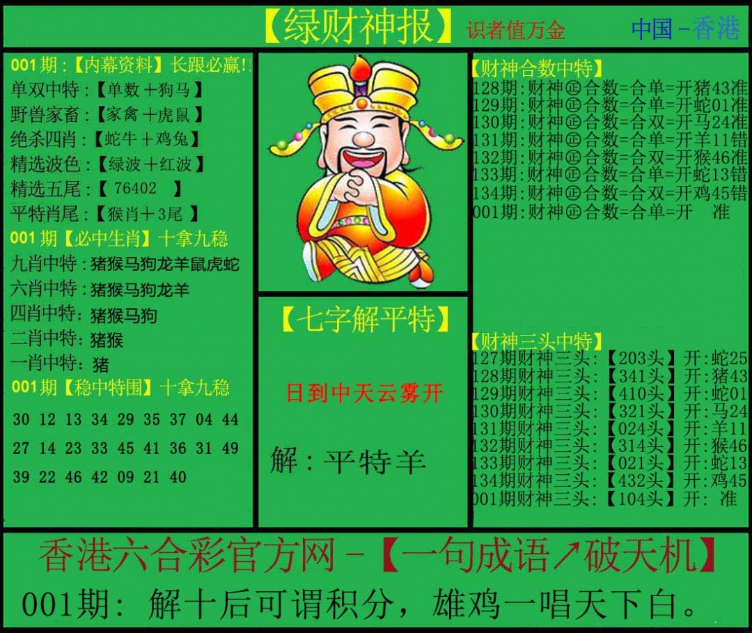 001期绿财神[图]