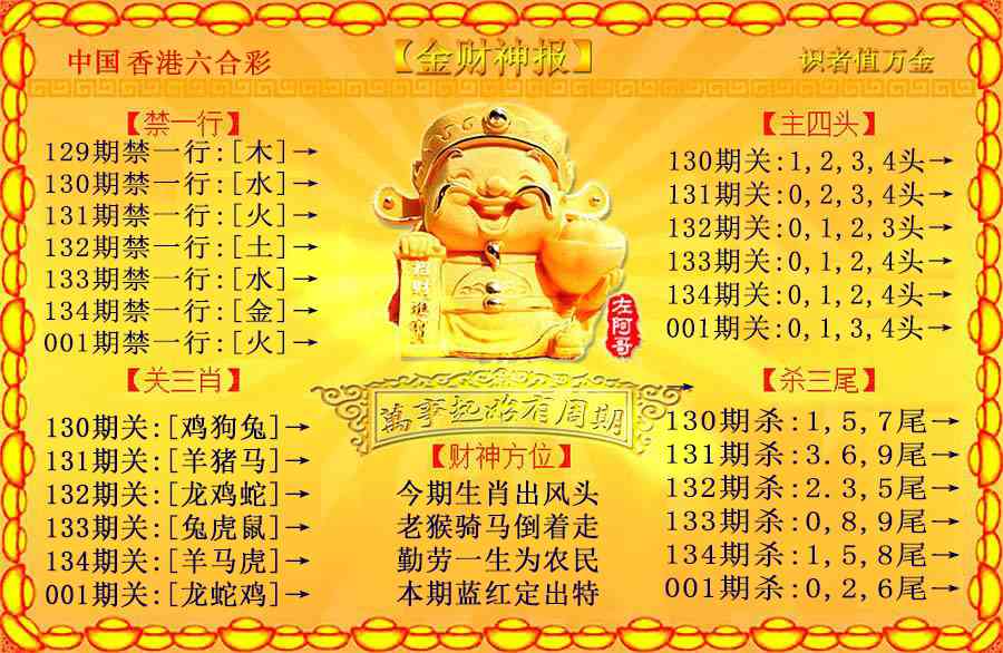 001期金财神[图]
