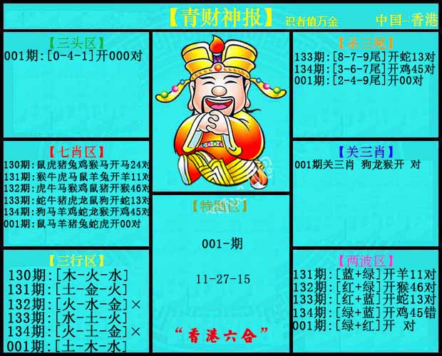 001期青财神报[图]